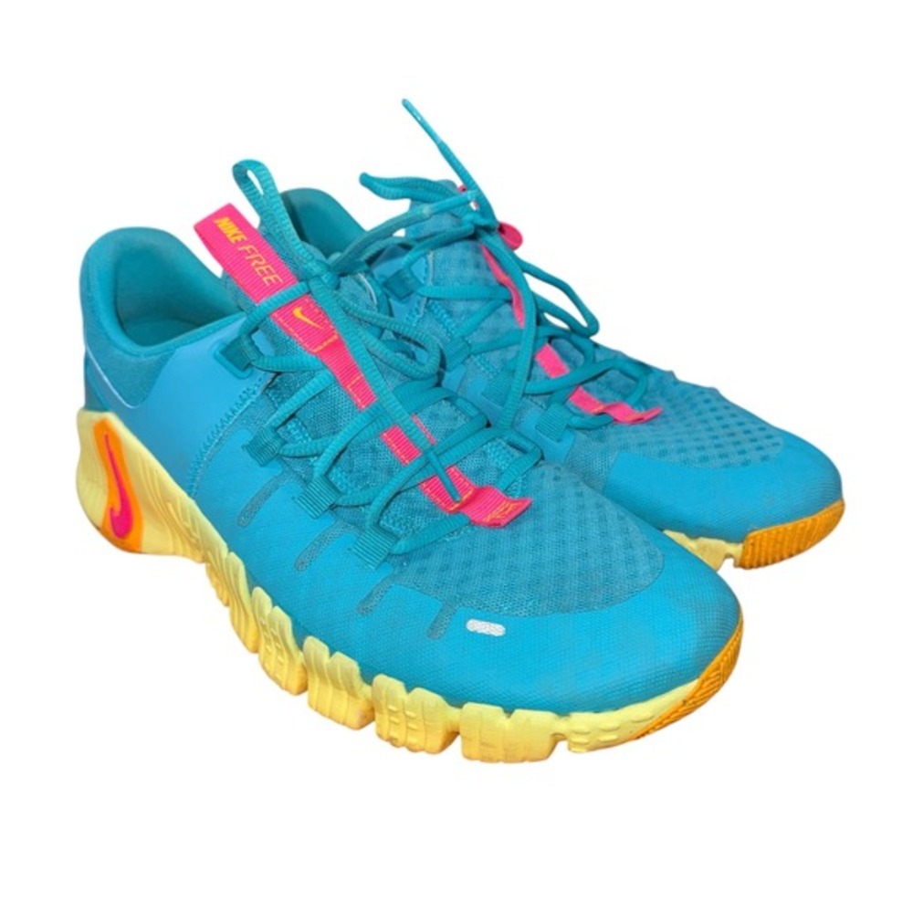 Nike Free Metcon 5 Mens 10 Pre-Owned Dusty Cactus Blue Training Shoes DV3949-302 - Picture 3 of 13